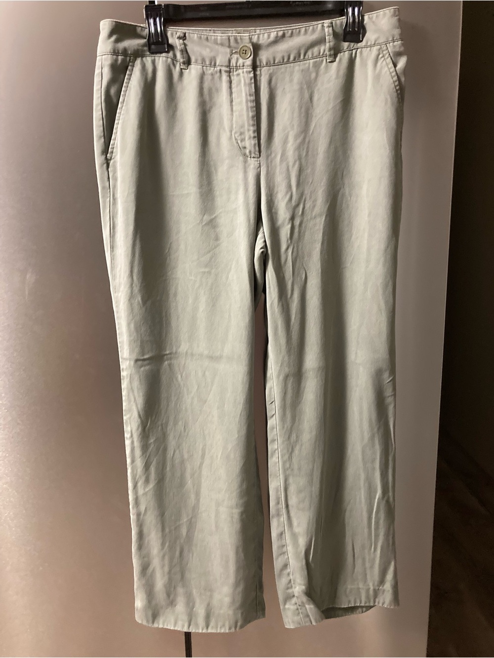 Talbots Light Sage Cotton-Blend Chinos
